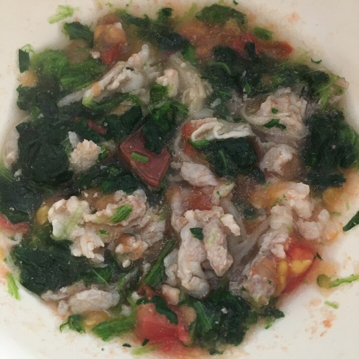 離乳食完了期 豚肉とほうれん草のトマト和え レシピ 作り方 By りし 楽天レシピ 離乳食完了期 豚肉とほうれん草のトマト和え レシピ 作り方 By りし 楽天レシピ